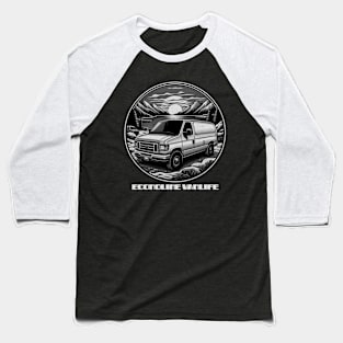 Econoline Vanlife minimalism Baseball T-Shirt